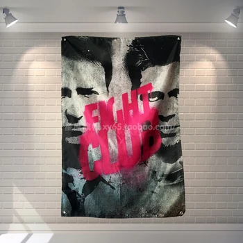 

"FIGHT CLUB" Movie Poster Banners Children's Room Wall Decoration Hanging Art Waterproof Cloth Polyester Fabric Flags