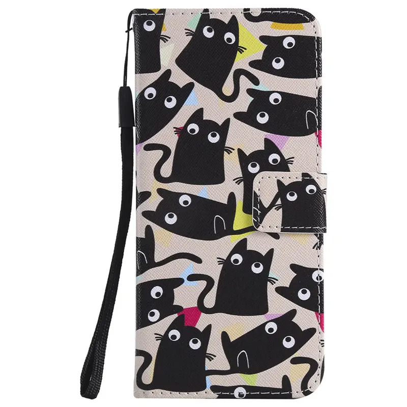 Kitten Чехол для Apple iphone 7, 8, 6s Plus, 5S, SE, XR, XS, X 11 Pro, Max, ipod touch 6, 5, кошелек, слот для карт, чехол D06F - Цвет: Kitten