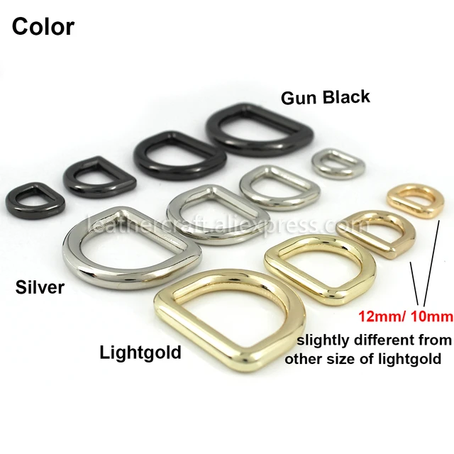 Solid Brass D-Ring for Leather Goods, Handbags, Dog Collars, Accessories & More | | (2011-1E-EDDOEB-LL)