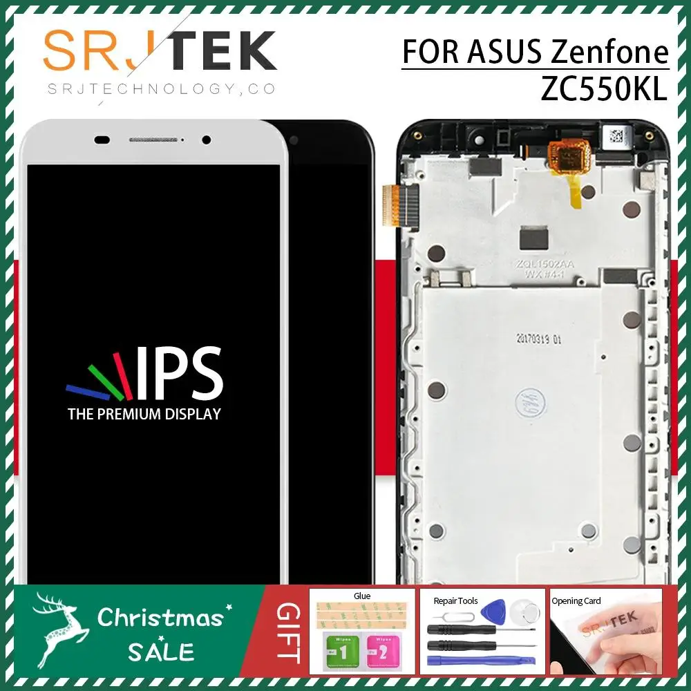 Srjtek экран для Asus Zenfone Max ZC550KL lcd ZenFone 5000 Z010DA lcd ZC550KL дисплей сенсорный ZC550KL стеклянная рамка 5,5 ''1280*720