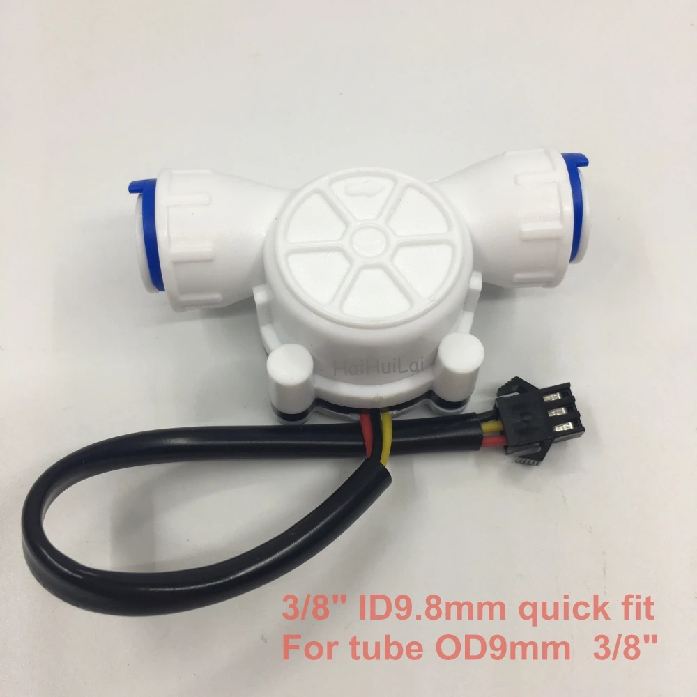 3/" quick fit пластиковый турбинный зал датчик расхода воды метр для жидкости воды id10 мм