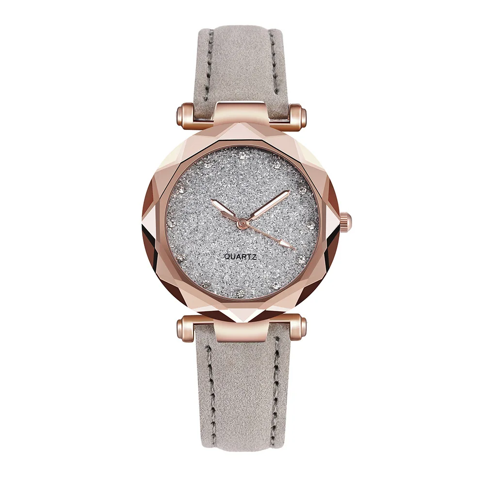 Новые простые женские часы Звездное небо Relojes женские часы-браслет наручные часы с кожаным ремешком часы Relogio Feminino bayan saati