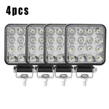 

16Bead LED Work Light Square Waterproof Auto Off-road 16000LM Shockproof