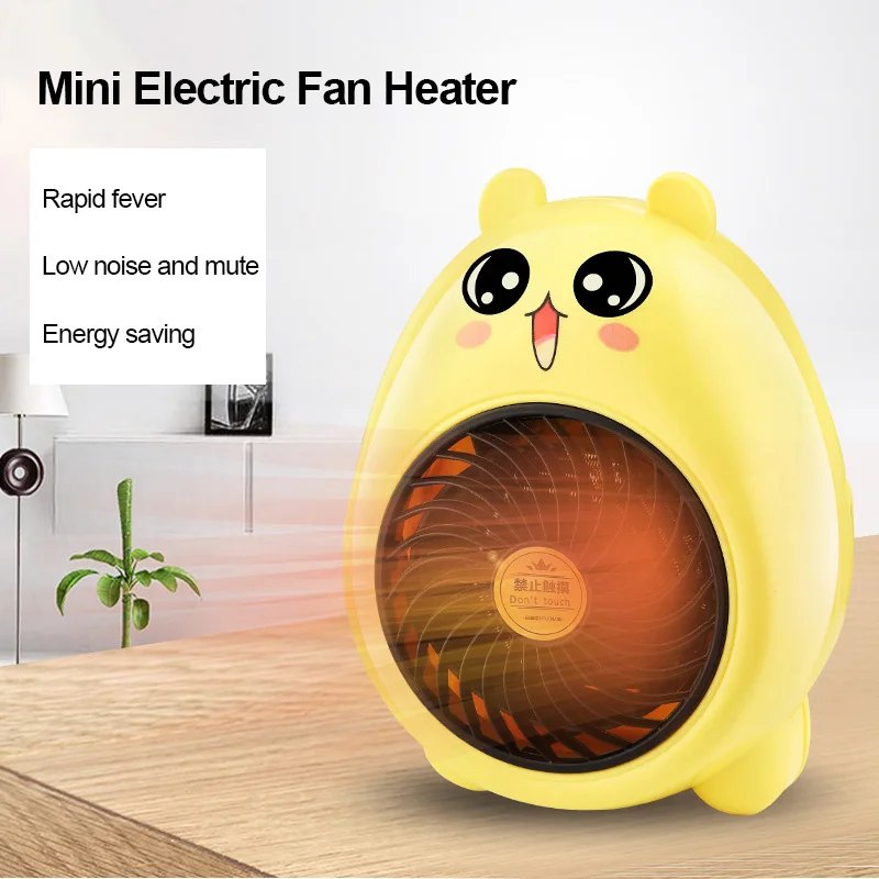 

Mini Electric Heater Portable Desktop Fan Heater Small Warm Air Fan Stove Radiator Home Office Room Warmer Machine for Winter