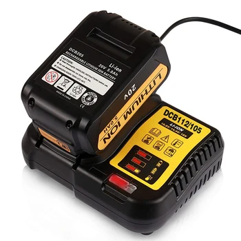 

New Portable Mini DCB112 Replacement Li-Ion Battery Charger for Dewalt 12V 14.4V 18V Lithium Cells Built-in 8 Type Protection