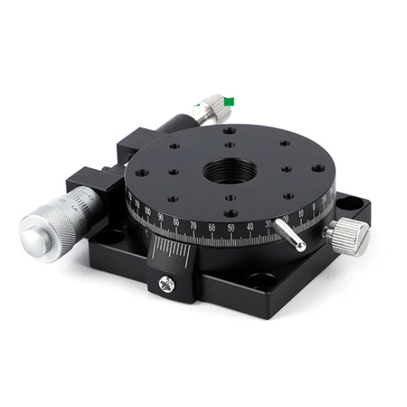 R Axis RSP40-L прецизионный тип, ручная вращающаяся платформа, скользящий сценический Высокоточный подшипник линейная платформа нагрузки 9.8N 40 мм