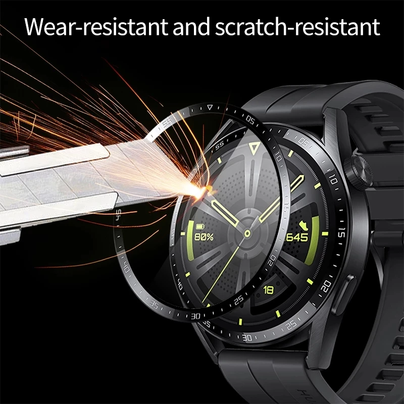 For Huawei Watch GT 3 46MM Glass Fiber 1-3PCS Protective Film Hauwei WatchGT3 GT3 46 MM 42MM Smartwatch Screen Protectors Cover