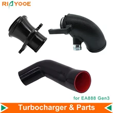 Turbocharger Inlet Outlet Upgrade Pipe Silicone Hose Muffler Delete For VW Golf MK7 R EA888 Gen3 Leo Audi A3 S3 TT MK3 1.8T 2.0T
