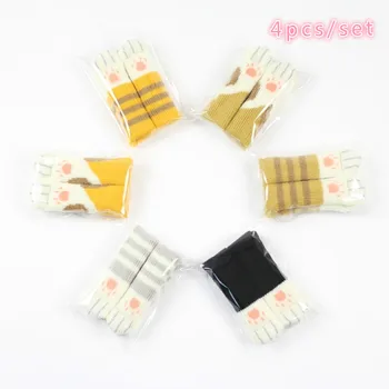 

Cat Meat 4pcs Ball Cat Claw Table Chair Foot Cover Double Thick Wear-Resistant Stool Foot Cover Furniture Mute Protective Pad