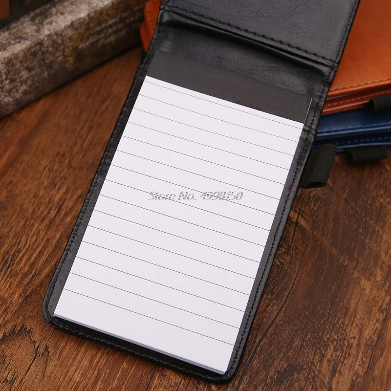 Multifunction Pocket Planner A7 Notebook Small Notepad Note Book Leather Cover Business Diary Memos Office School Stationery