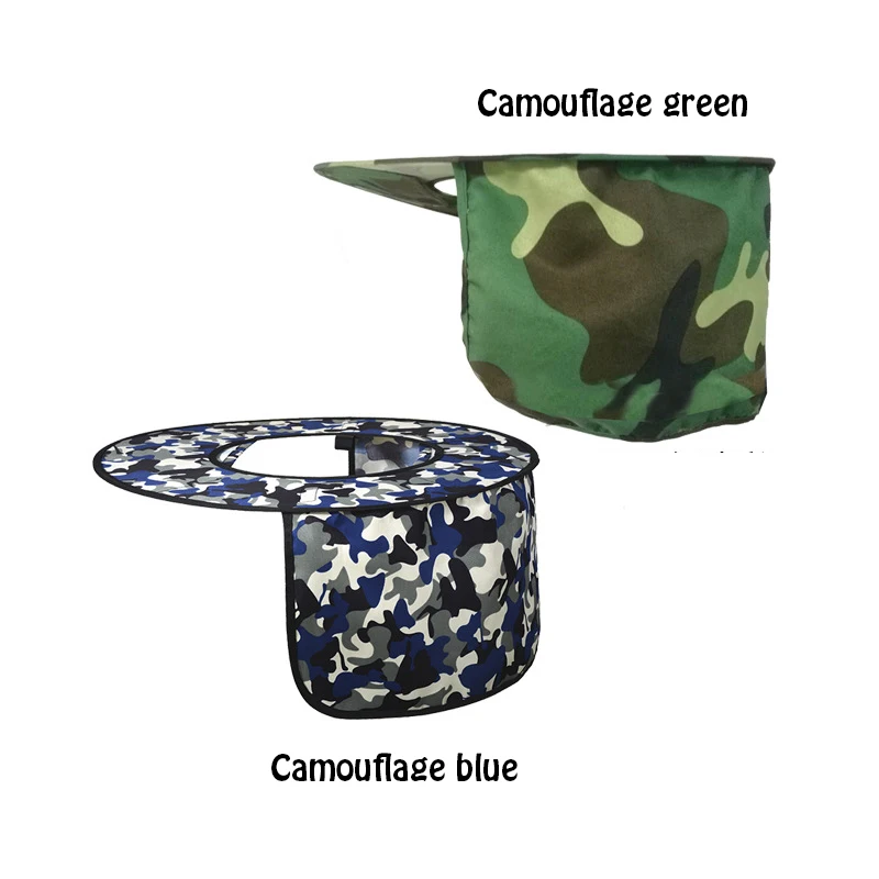 Summer sunshade outdoor construction safety hard hat sun shade shield neck protector helmets shield anti-glare safety helmet