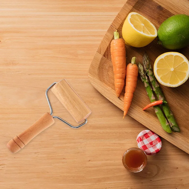 Wooden Rolling Pin Hand Dough Roller For Pastry Fondant Cookie Dough Chapati Pasta Bakery Pizza Kitchen Tool
