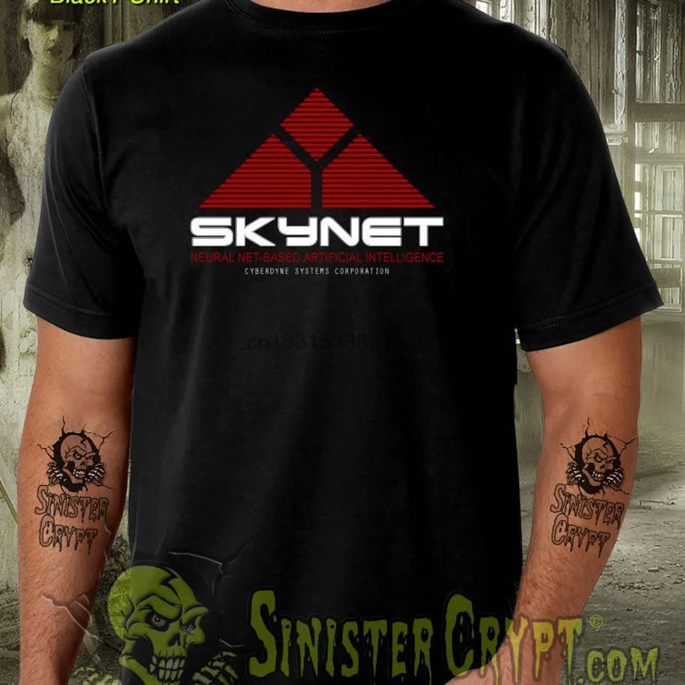 Skynet T Shirt Terminator Cyberdyne Systems Sci Fi Movie Film Vintage S 6XL(3) |