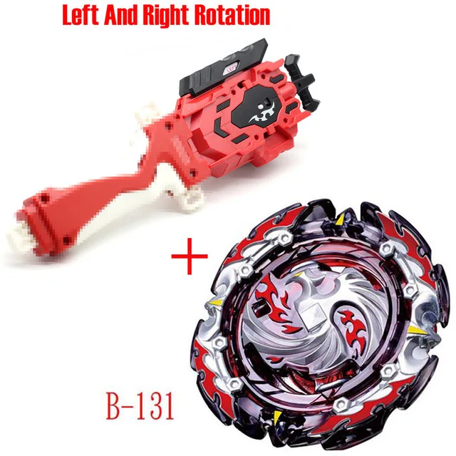 Новейшая модель; Beyblade Burst Toysb-145 B-144 B-143 B-140 с пусковым устройством и коробчатый отвал Металл Fusion Бог Прядильный механизм бей лезвия игрушка - Цвет: B131  Launcher