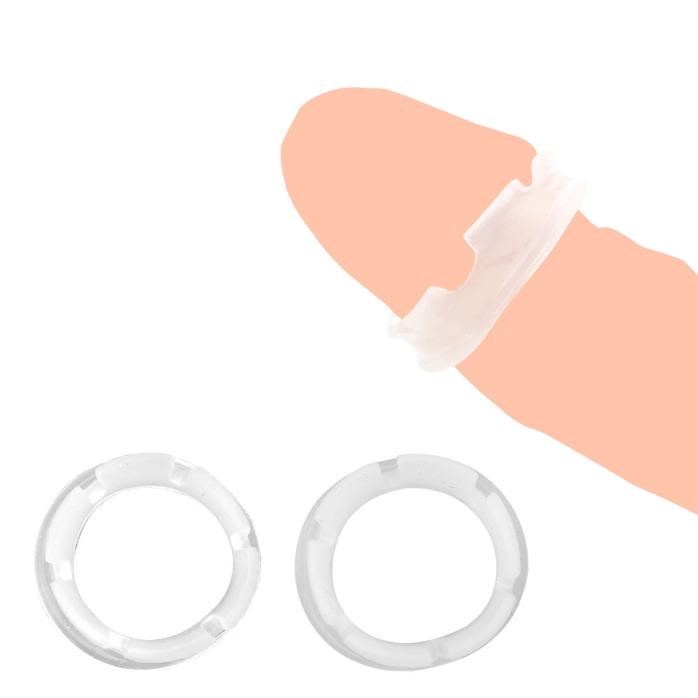 2 шт. кольцо OLO для поддержки Foreskin увеличения члена пениса коррекции кольца