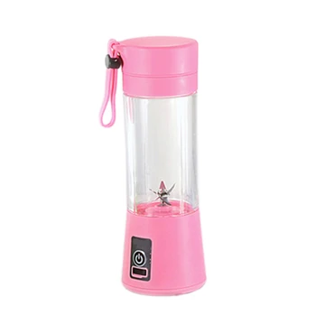 

380Ml Mini Usb Rechargeable Portable Electric Fruit Juicer Smoothie Maker Blender Machine Sports Bottle 4 Sharp Blades Fruit Mix