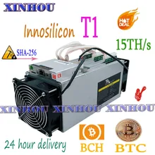 Usado mineiro asic innosilicon dragonmint t1 15th/s SHA-256 bitcoin btc bch mineração melhor do que t2t t3 antminer s9i s11 s15 m10 m3x(China)