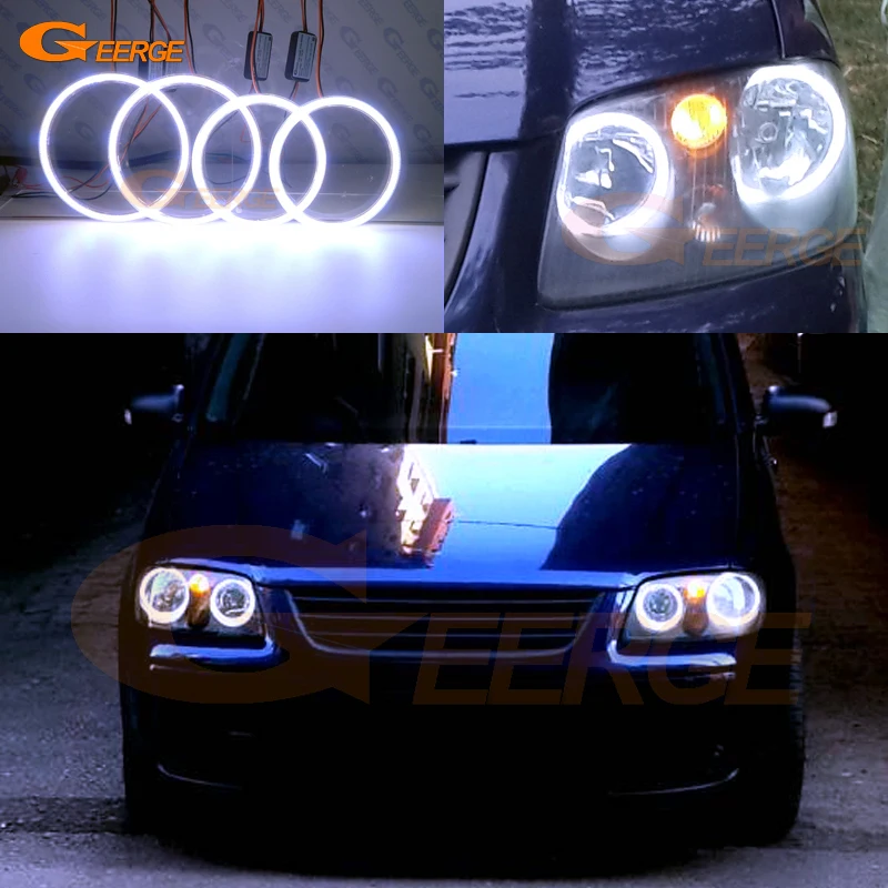 

For Volkswagen VW Touran 2003 2004 2005 2006 pre Facelift Excellent Ultra bright COB led angel eyes halo rings