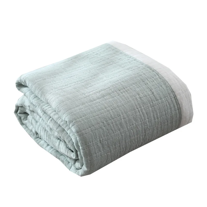 

100% Cotton Muslin Blanket 4 Layers Bed Cover Blankets for Beds Sofa Bedspread Sofa Cover Travel Soft Throw Blanket Home Textile