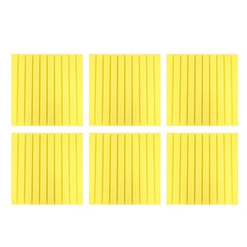 

New Soundproof Foam, Acoustic Panels, Strip Shape Sound-Absorbing Soundproofing Cotton Foam Acoustic Panels(Yellow)