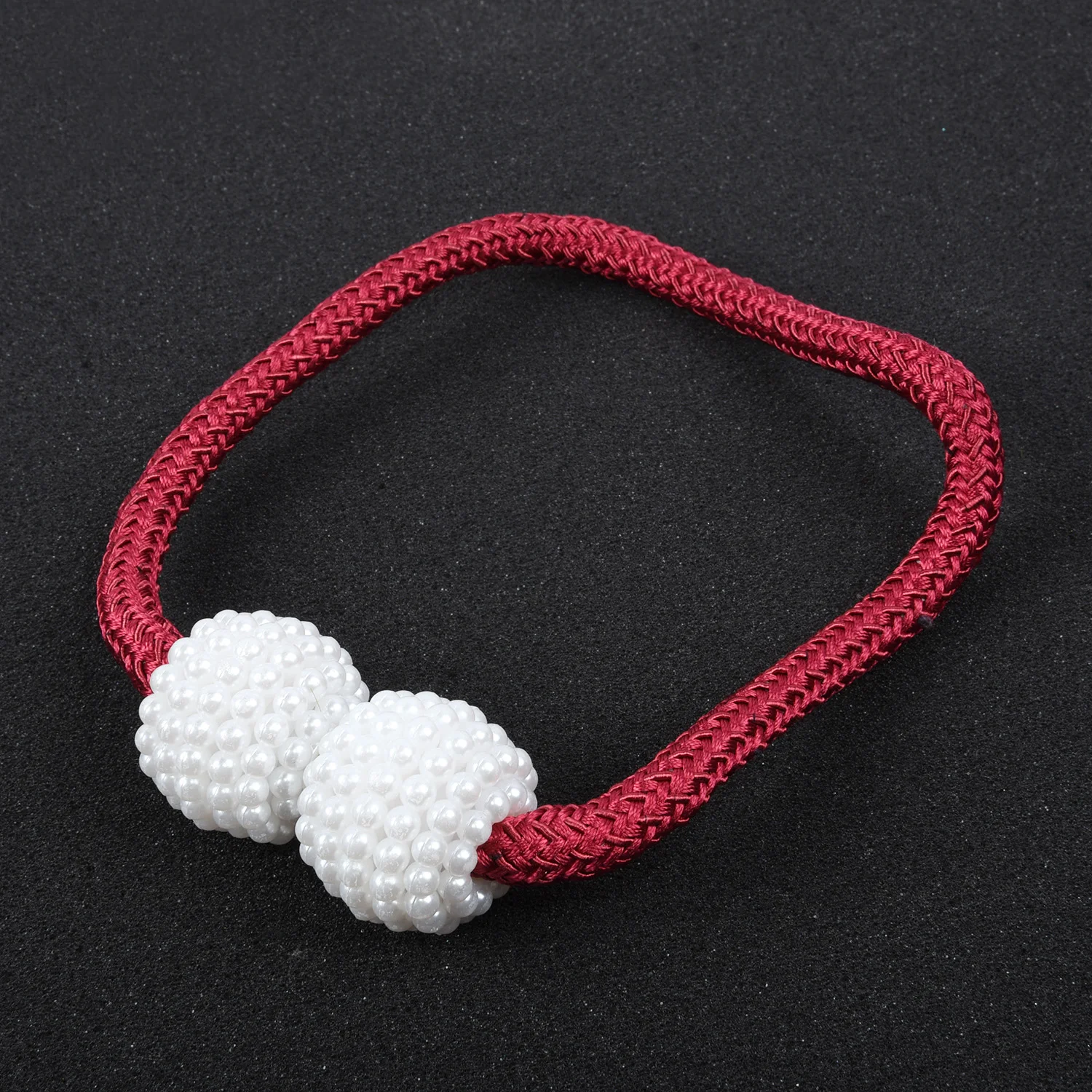 Pearl Ball Magnetic Curtain Buckle Holder Tie-back Clips Room Window Parts