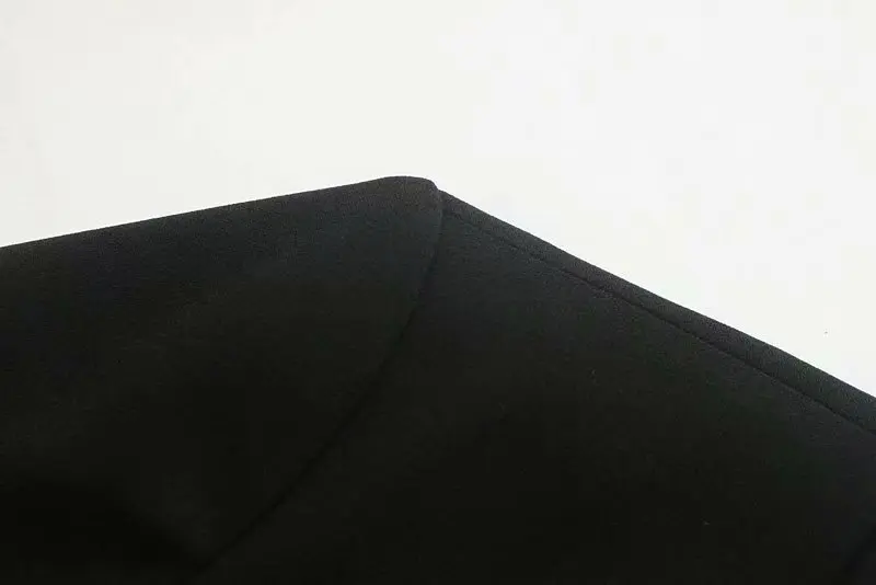 Винтажное двубортное офисное женское черное длинное пальто в готическом стиле, зимняя Свободная Женская куртка с длинным рукавом, осенняя одежда