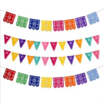 

Pinata Themed Pennant Party Mexican Banner For Wedding Party Decoration Colorful Garland Flag Banner New Year Party Supplies