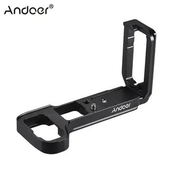 

Andoer L Shape QR Quick Release Plate Camera Cage for Sony A73 A7R3 A7M3 A9 DSLR Camera Accessory Bracket Aluminum Alloy
