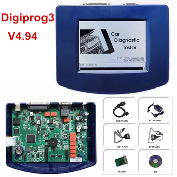 

Newest Digiprog 3 V4.94 Odometer correction tool Digiprog3 Programmer with OBD2 ST01 ST04 Cable Digiprog III
