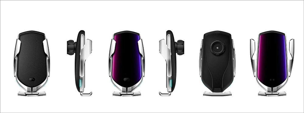 概念车载智能无线充支架-银色