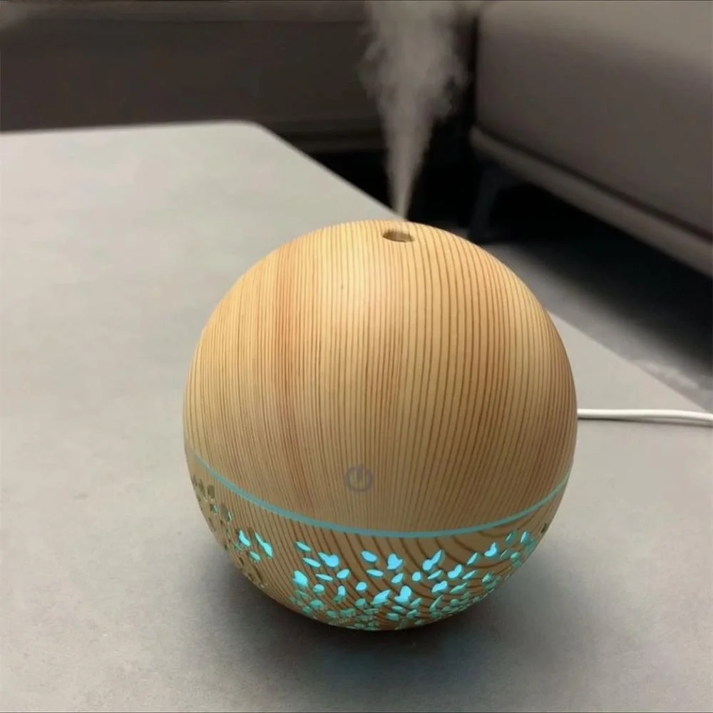 

Spherical Humidifier Cute 130ml Small Capacity Aromatherapy Essential Oil Humidifier Diffuser With 7 Color LED Lights