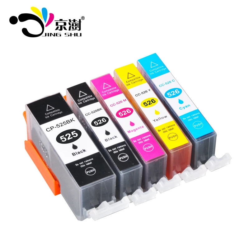5 шт. PGI 525 CLI 526 pgi cli526 принтер чернильный картридж для canon pixma IP4850 IP4950 IX6550 MG5150 MG5250 MG5350