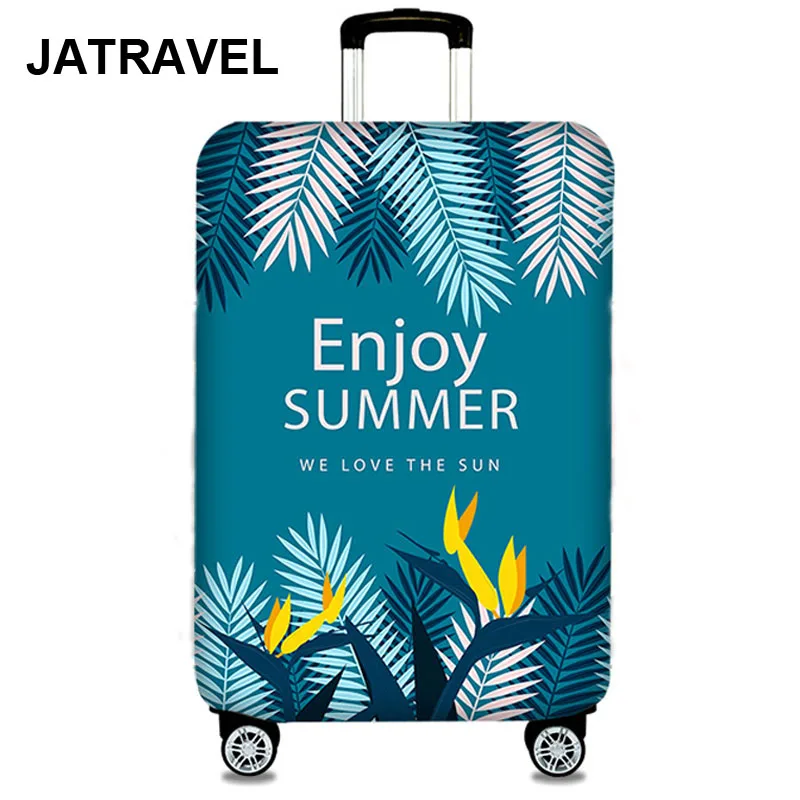 

JATRAVEL Thicker Travel Enjoy Summer Luggage Suitcase Protective Cover for Trunk Case Apply to 19''-32'' Suitcase Cover Elastic