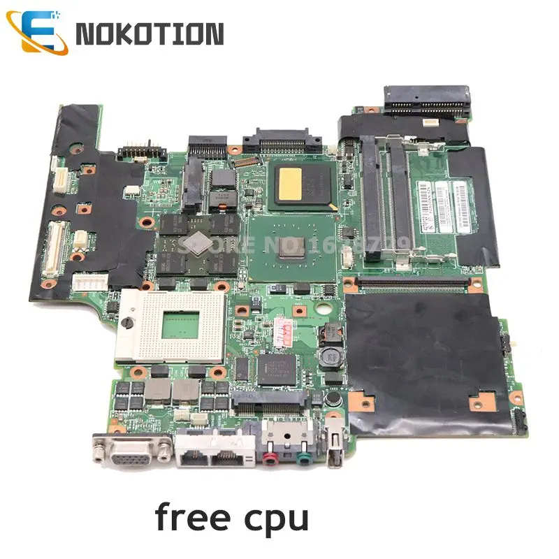 NOKOTION для lenovo Thinkpad T60 14,1 Материнская плата ноутбука 42T0122 945PM DDR2 X1400 Графический Бесплатный процессор