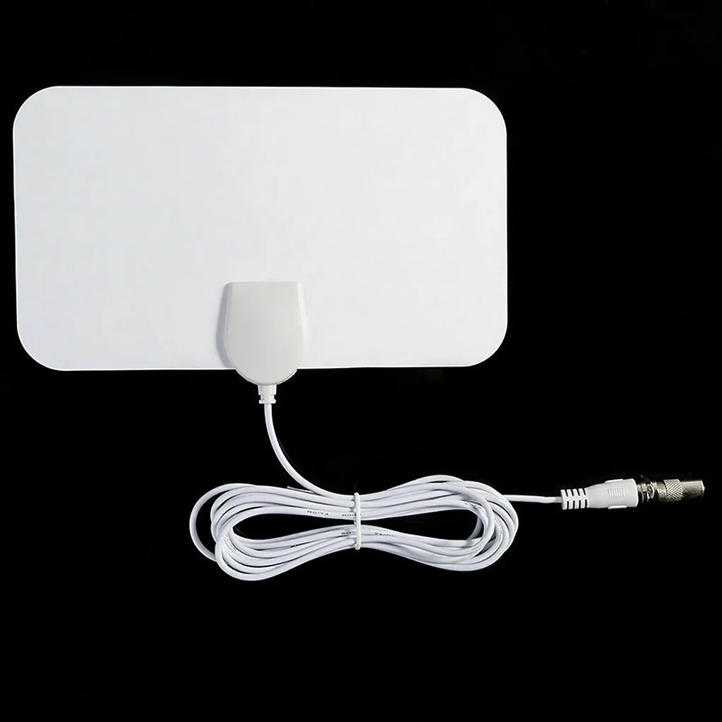 Indoor HD Signal Amplifier Digital TV Antenna HDTV 4K 200 Miles Range 25DB For VHF UHF HDTV Antenna TV Signal Receiver