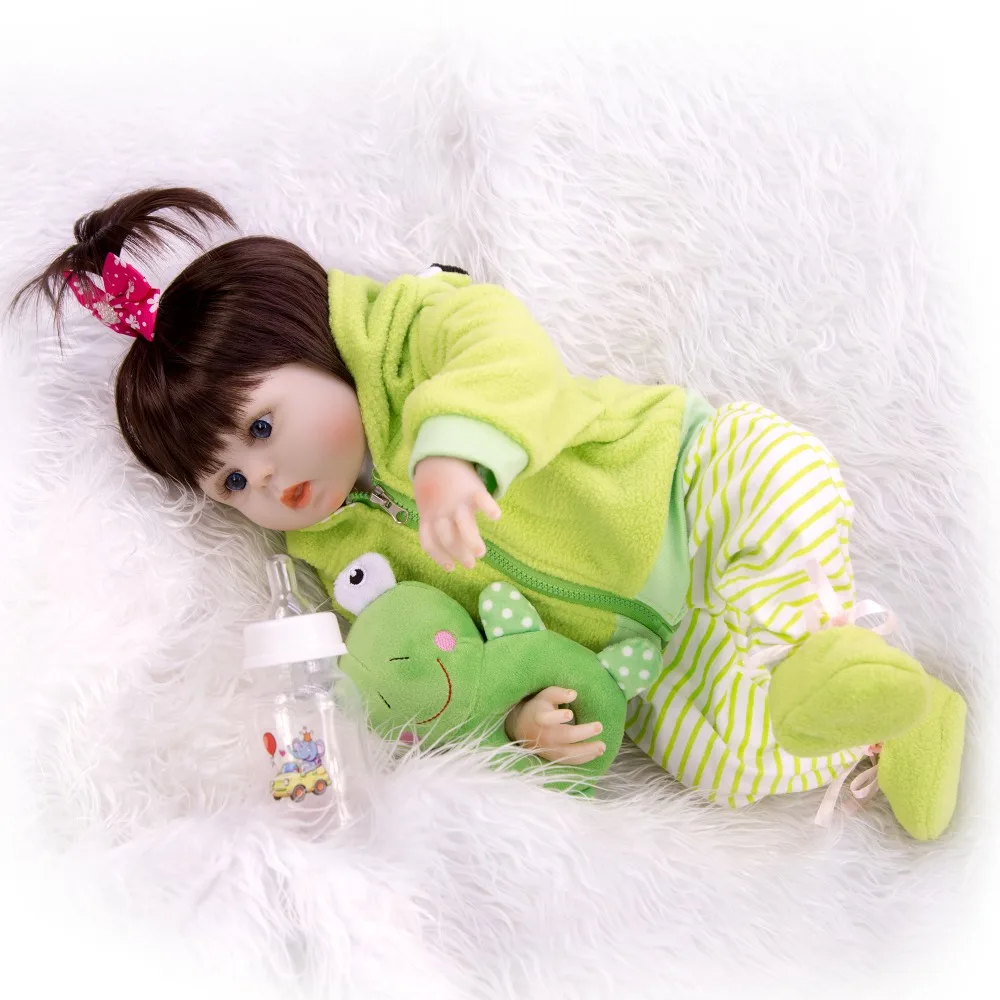 Bkm 48 Cm Poupee Reborn En Silicone Pour Bebe Fille Dessin Artistique A La Main Jouet De Bain Realiste Cadeau Pour Enfant Aliexpress