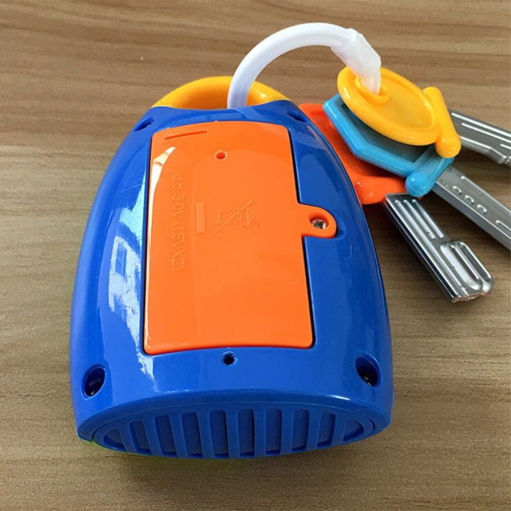 Musical Remote Car Key Toy Car Voices Pretend Play Education Toys Musical Key Chain Smart Remote Key Toy Smart Remote Key