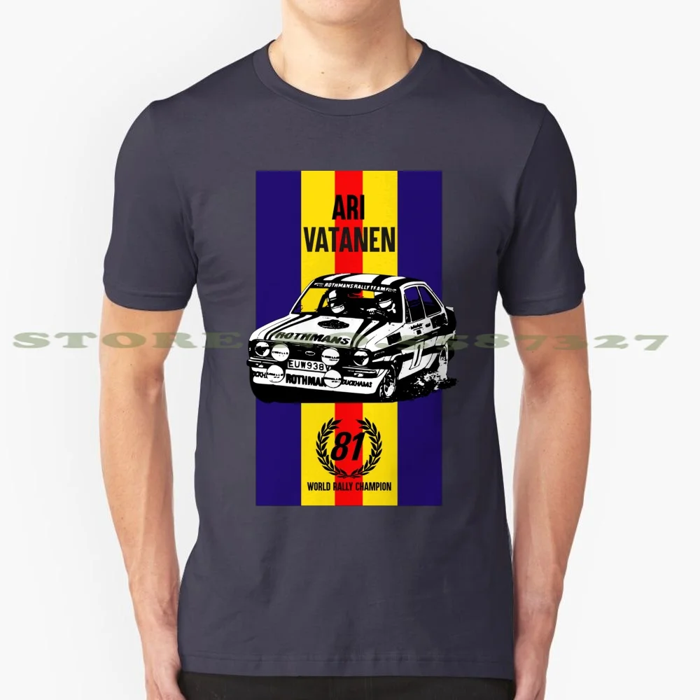 Vatanen 1981 World Fashion Vintage Tshirt Magliette Ari Vatanen Escort 1981 81 Wrc Rally Bda Rothmans