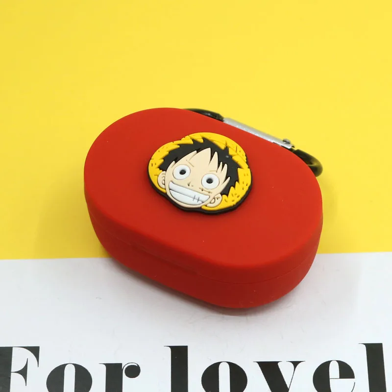 Аниме one piece Luffy силиконовый чехол для Xiaomi mi Red mi AirDots версия беспроводной Bluetooth наушники зарядный чехол Funda