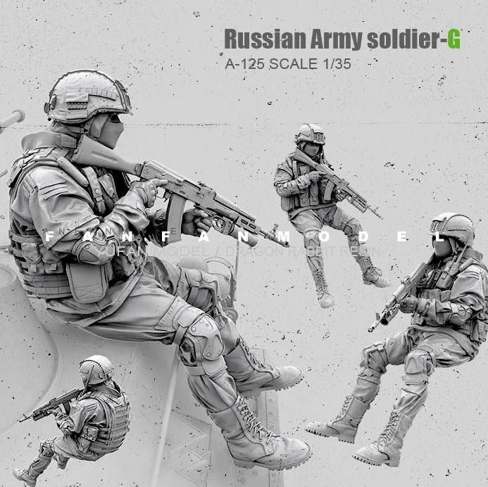 

1/35(50 мм) Наборы фигурок из смолы Русский Современный солдат спецназа самосборка