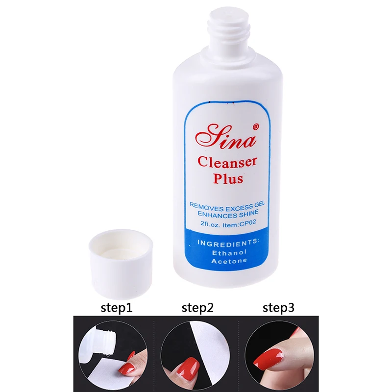 Liquid Surface Sticky Degreaser Liquid Surface Sticky Degreaser Nail UV Gel Polish Excess Remover 60ML Cleanser Plus Layer Residue Nail Art Acrylic Clean