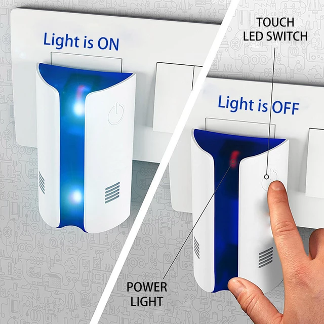 Eu/Usa/Egyesült Királyság Dugó Elektronikus Szúnyogtaszító Rágcsáló Egér Kártevő Kenyér Típusú Ultrahangos Visszaszorító - Image 4