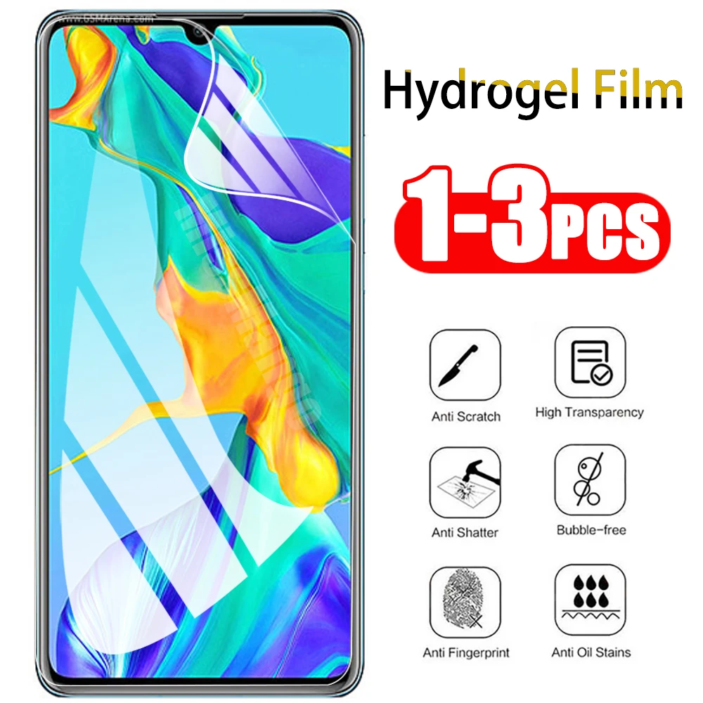 1 2 шт гидрогель пленка для Huawei P30 Lite рro Защитная экрана P40 4G 5G E Pro Plus Мягкий