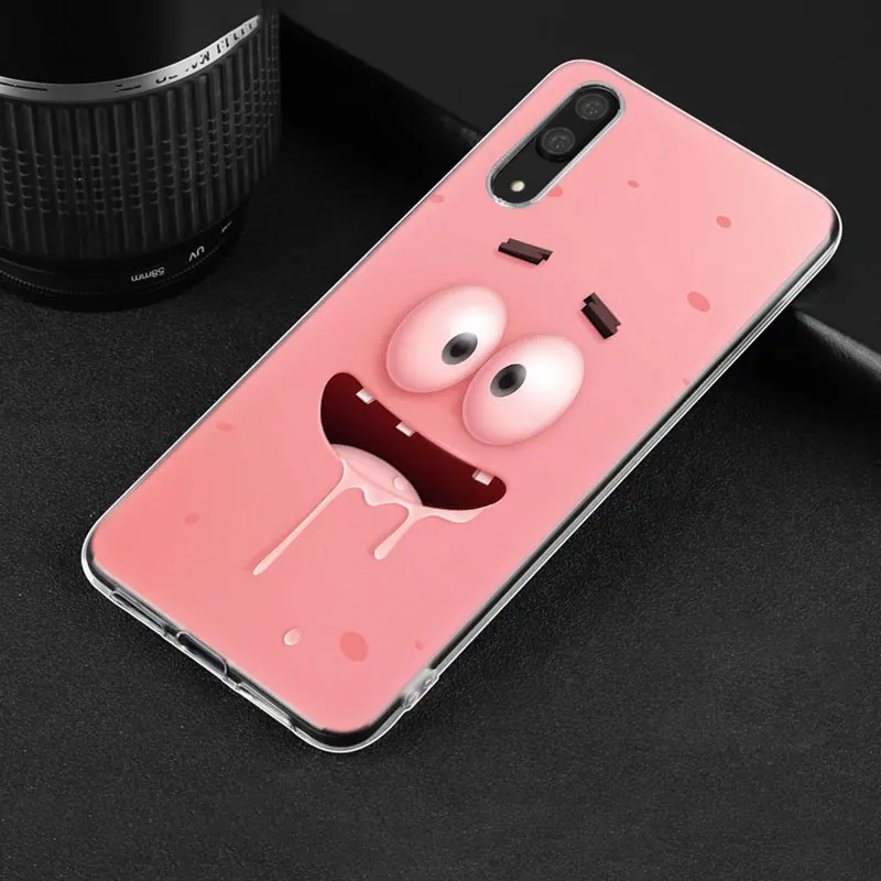 Популярный силиконовый чехол с губкой Бобом для huawei P30 P20 Pro P10 P9 P8 Lite P Smart Z Plus NOVA 3 3i 5i 5Pro - Цвет: 009