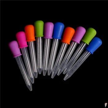 

1Pc 12cm*2cm 5ML random color Clear Silicone Plastic Baby Medicine Dropper Spoon Pipette Liquid Food Dropper Burette