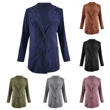 

free shipping Winter Women Blazers Notched Blazer Jacket 2019 Office Wear Women Suits Female Sets