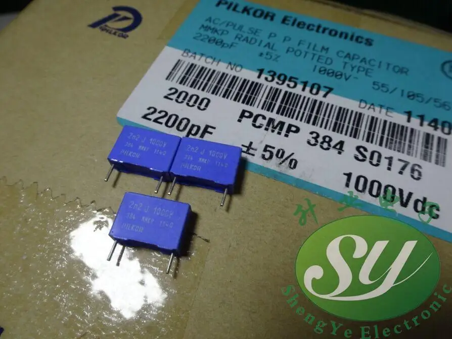 50 шт. PILKOR 0,0022 мкФ/1000 V 2.2NF 2200pf 2 n2 222 10 м MKP пленочный конденсатор