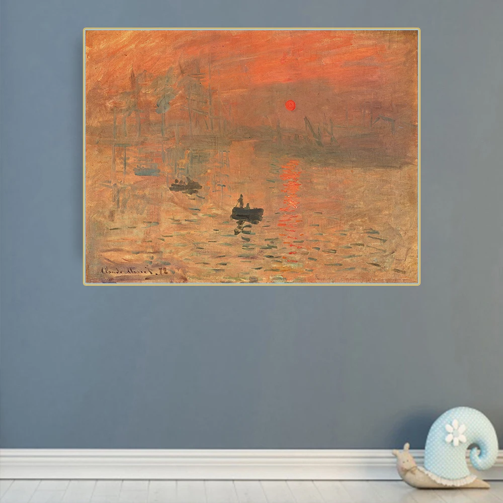 Цитон Клода монета Impression Sunrise Canvas картина маслом на холсте всемирно известное