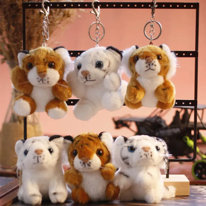 

new Cute Exquisite tiger Action-rich doll plush toy very soft keychain Pendant baby Soothing doll christmase interesting gift