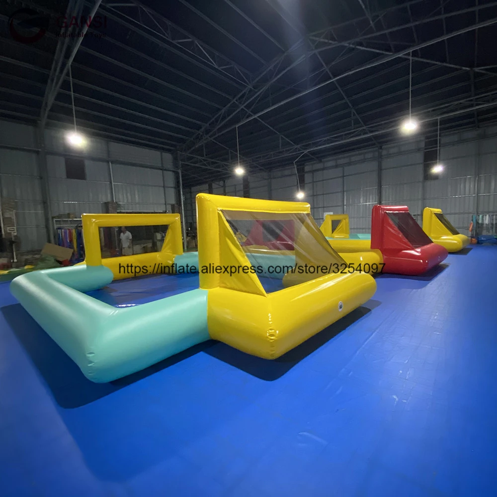 Blow up inflatable soccer pitch court new cheap inflatable football field for kids